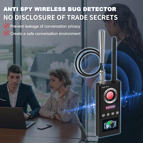 Miniatura 4 de GUMOZU Detector de dispositivos ocultos, detectores de cámara oculta Pro con escaneo automático AI, rastreador GPS magnéticodetectores de errores