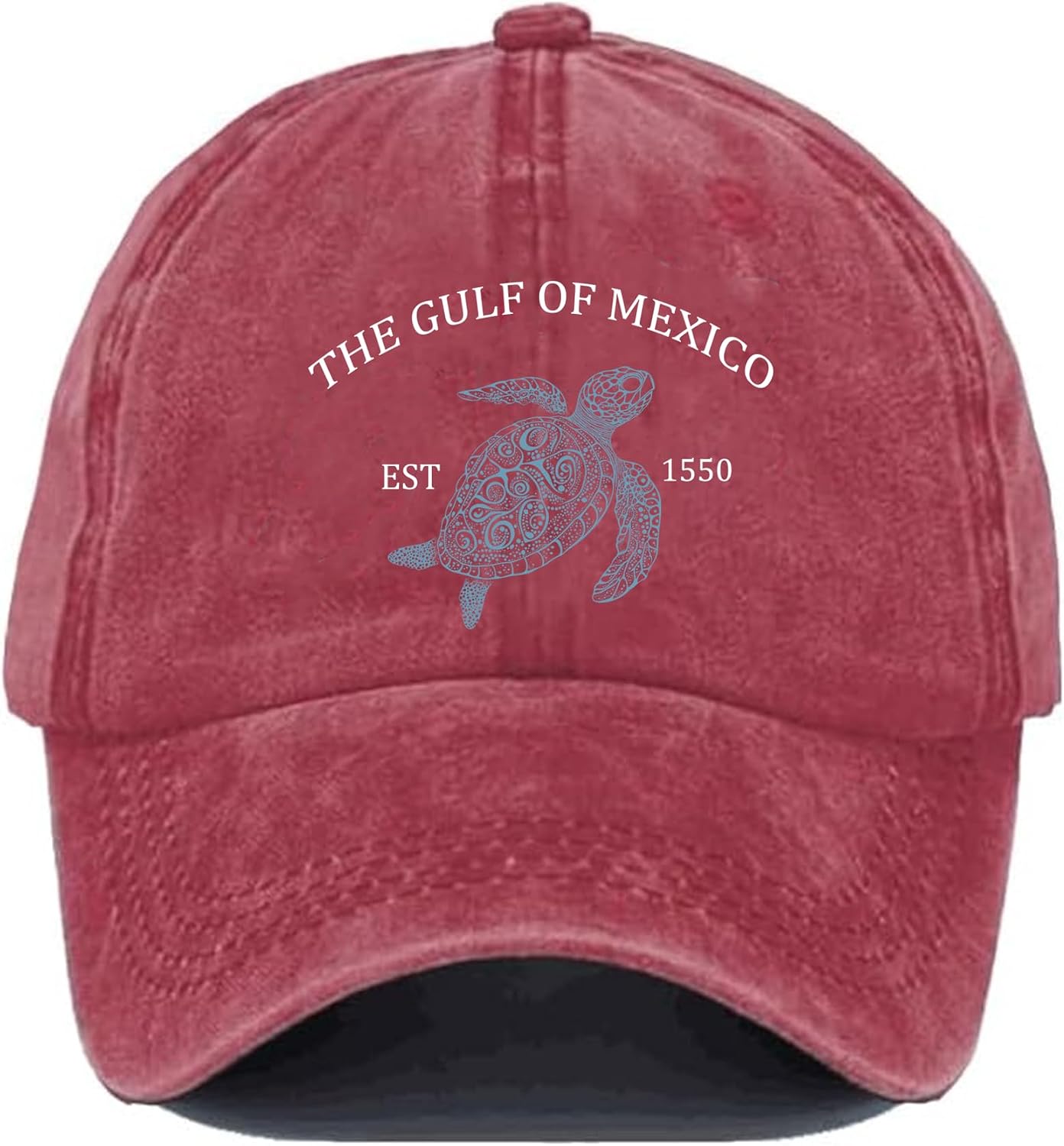 Gulf of Mexico Hat Baseball, Gulf of Mexico Hat Est 1550, Men Women Cap Unisex