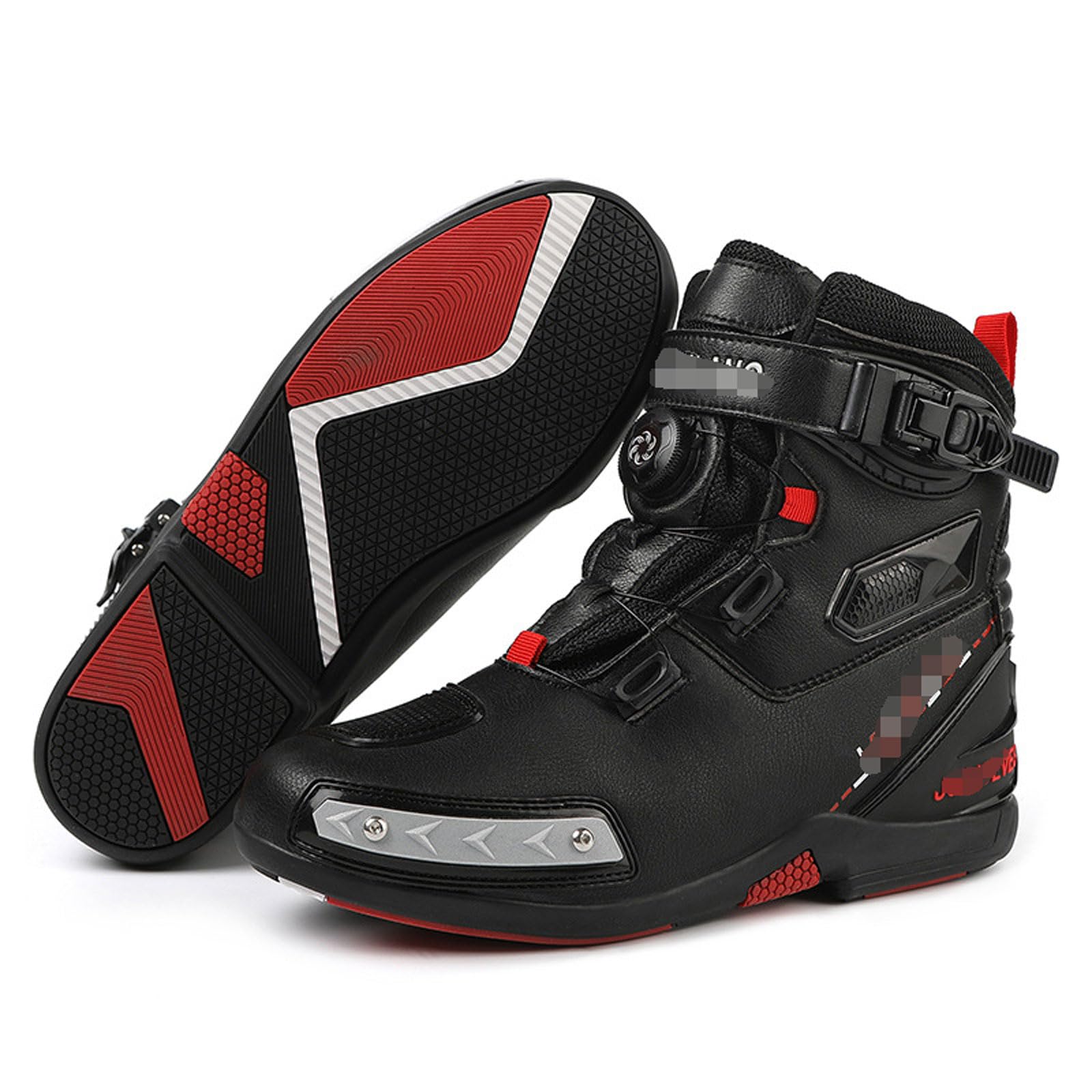 Antideslizantes Zapatos De Moto Botas para Moto Hombre Botas Motocross Casuales Impermeables Reforzados con Soporte El Tobillo Antideslizantes Adulto