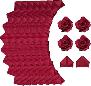 ORIGACH 500 Pcs Premade Satin Ribbon Rose Petals Half - Finished Eternal Rose Everlasting Floral DIY Flowers Bouquets for Romantic Night Wedding Birthday, Red