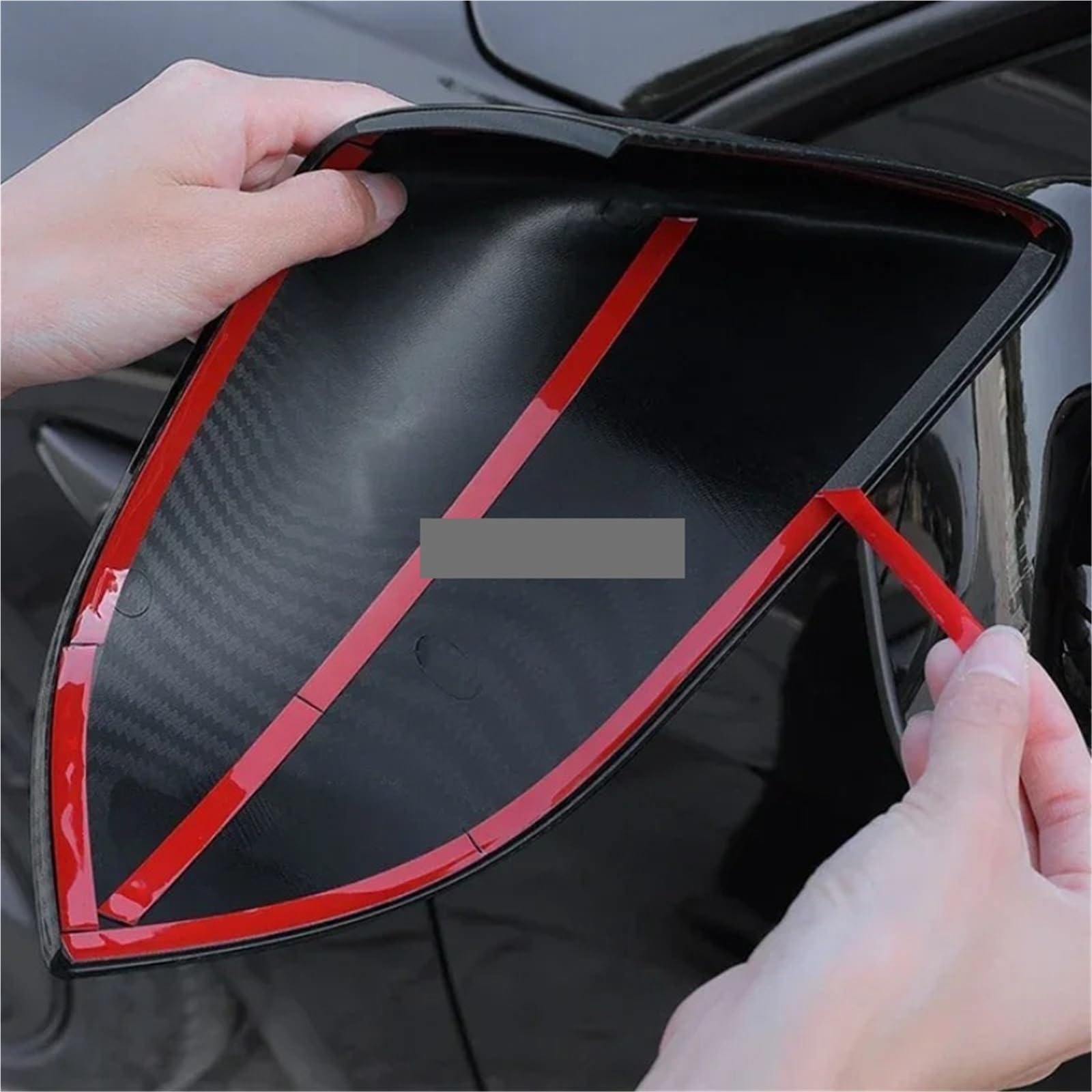 Carcasa Del Espejo Retrovisor Uso apto para Tesla Model 3 Highland 2024, Cubierta Protectora For Espejo Retrovisor De Fibra De Carbono ABS Tapa Espejo Retrovisor(Bright Carbon F P)