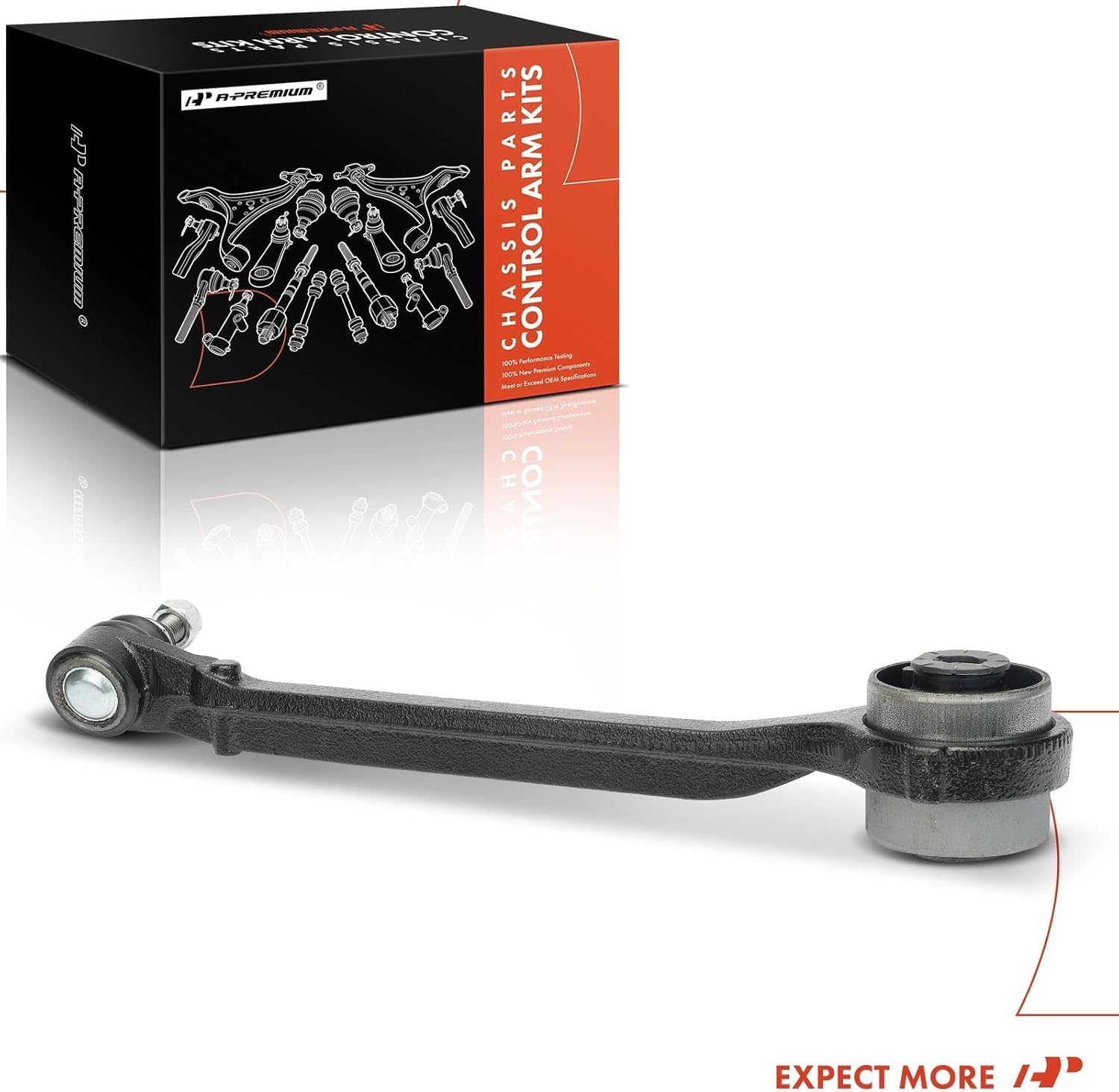 A-Premium Front Left Forward Lower Control Arm, with Ball Joint & Bushing, Compatible with Dodge Charger 2011-2023, Challenger 2011-2023 & Chrysler 300 2011-2023