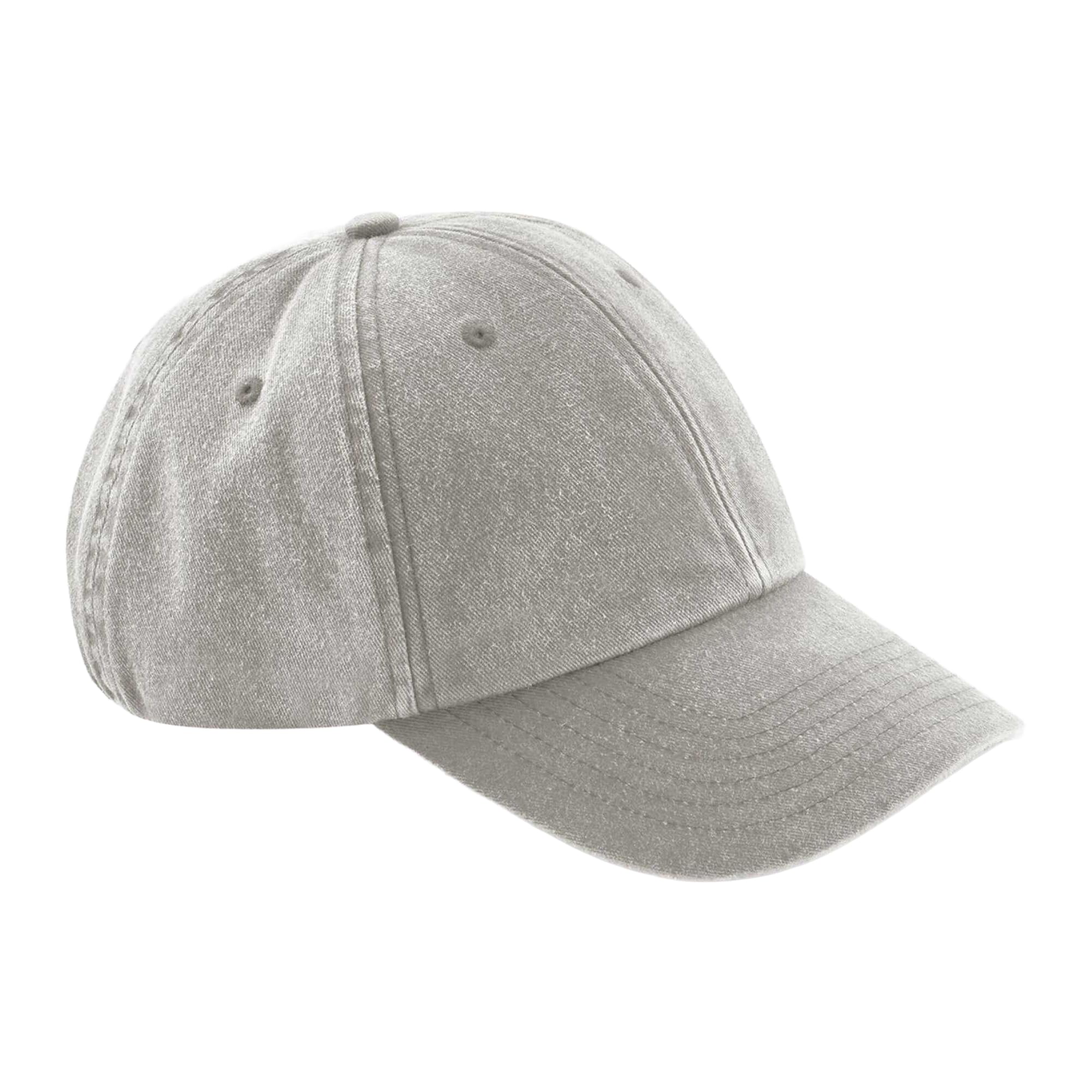 Beechfield B655 Low Profile Vintage Cap - Grey