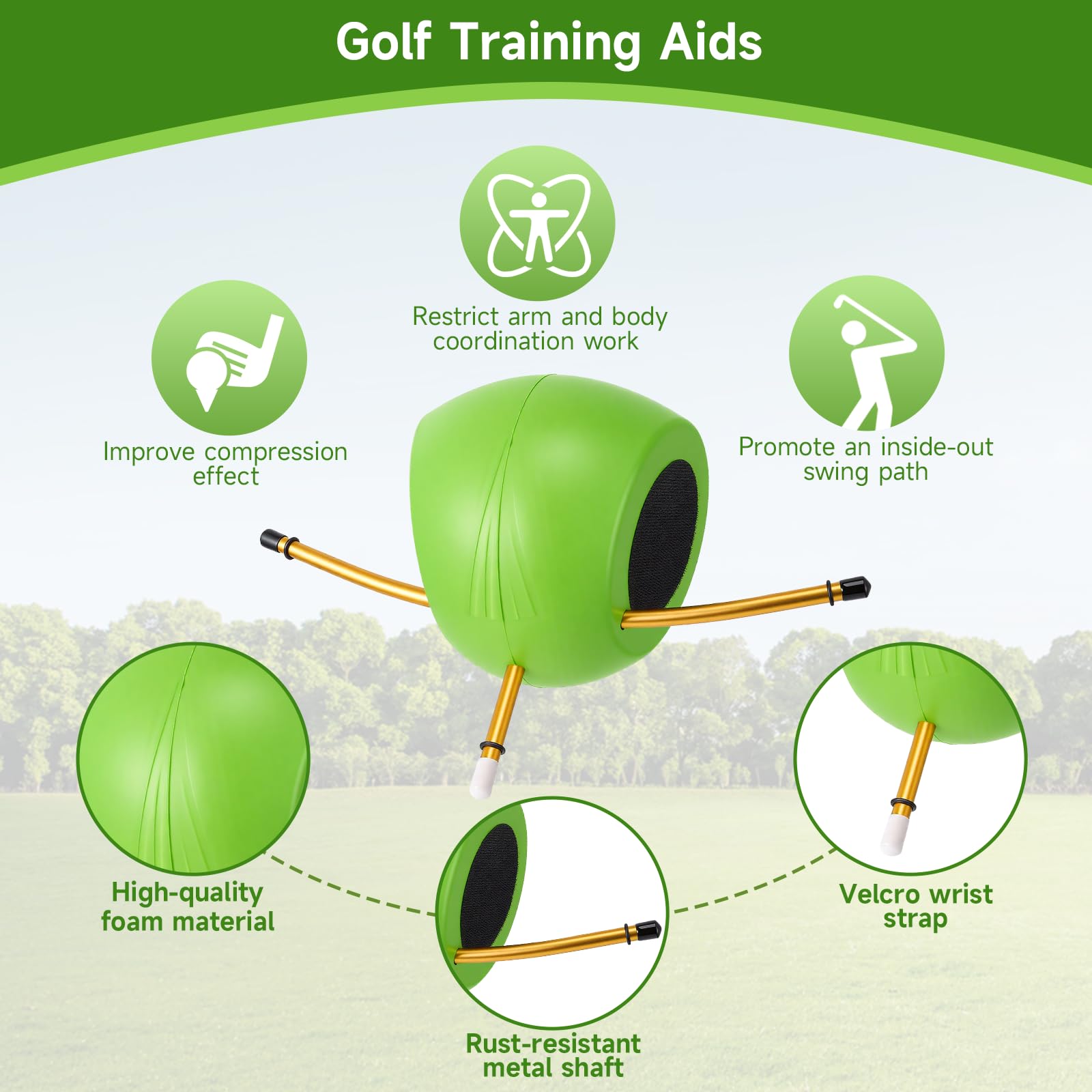 Attrezzi Per L'allenamento Del Golf, Allenatore Di Swing Allenatore Di Swing Con Cinghie Per Due Attrezzi Migliora La Tecnica Dello Swing Per Principianti Ed Esperti Per Golfisti Di Tutte Le Età