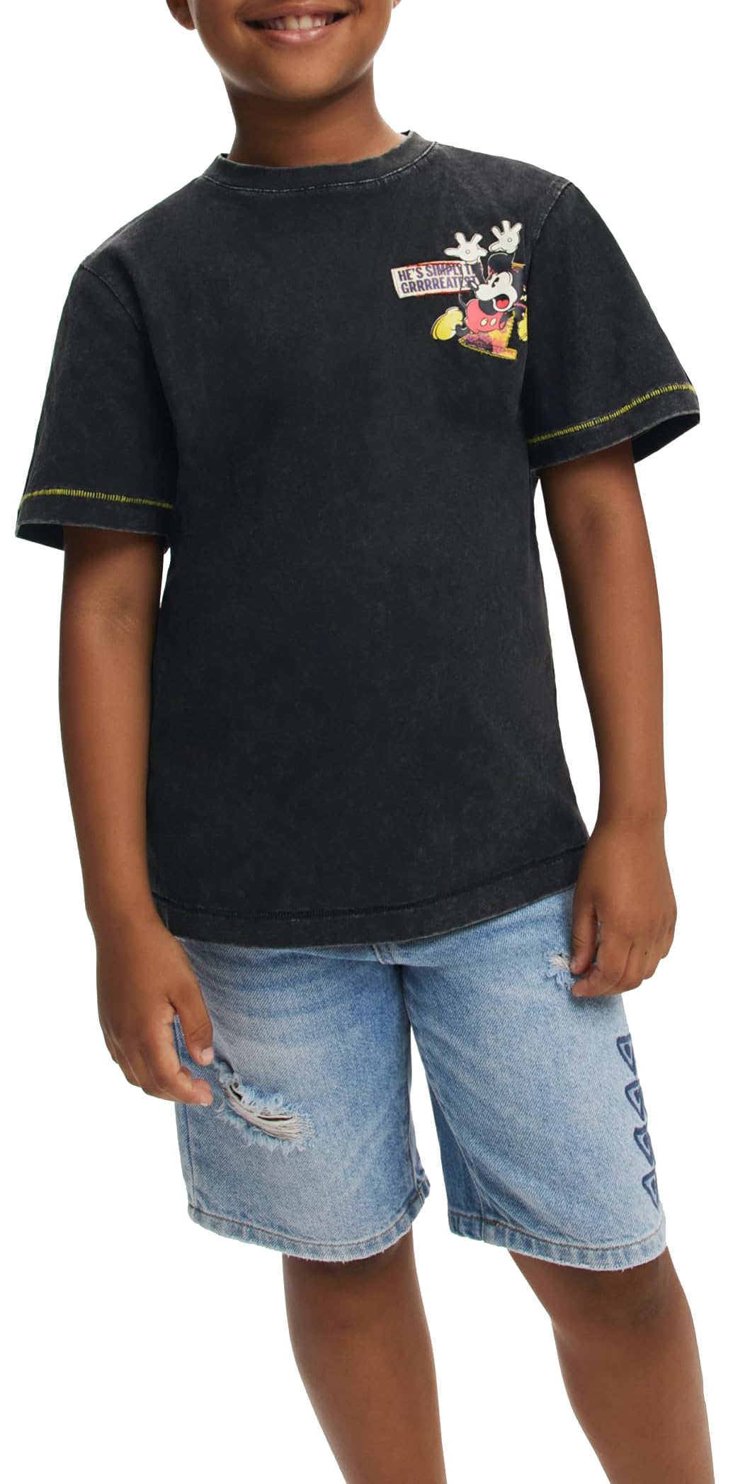 Desigual TS_Mood_Mickey, 2054 Graphite, 11/12