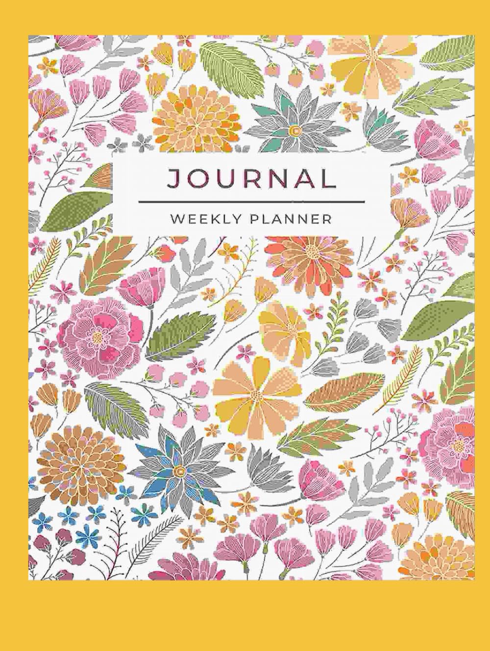 Carnet planner hebdomadaire journal intime de productivité non daté