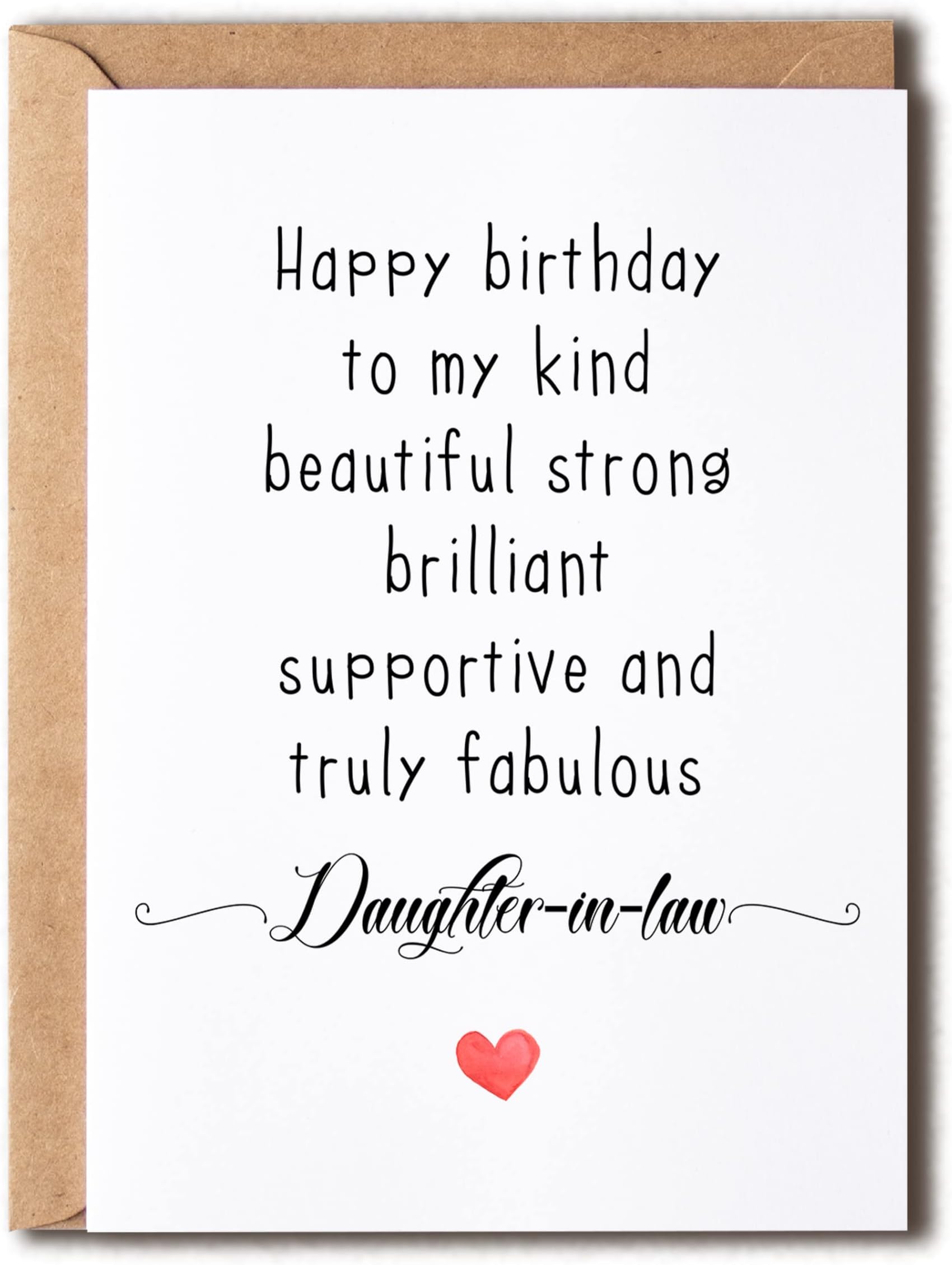 Daughter-In-Law Birthday Card - Amazing Daughter-In-Law Gift - Birthday Card Daughter-In-Law - Funny Daughter-In-Law Card - Card For Daughter-In-Law Birthday