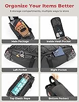 Vista 4 de KEMIMOTO Bolsa trasera para bicicleta – 8L PVC resistente al agua bolsas para bicicleta trasera de bicicleta, alforja para maletero de bicicleta