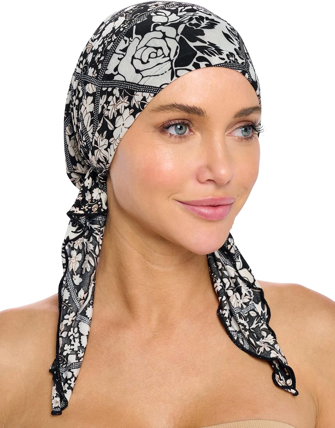 Ashford &amp; Brooks Pre Tied Bandana Turban Chemo Head Scarf Sleep Hair Cover Hat