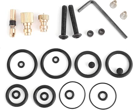 Air Pump Nozzle, 26Pcs Black+Copper High Pressure Air Pump Hex Wrench, for PCP Pump Hand Air Pump