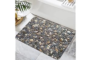 Pebble Stone Bathroom Rugs: Enhance Your Bathtime Haven with Non-Slip Serenity