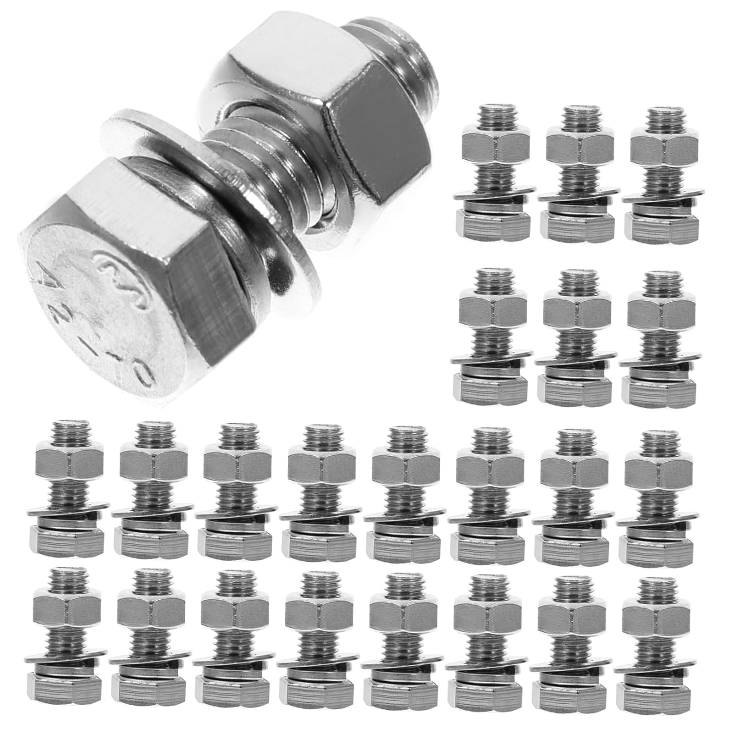 PRETYZOOM Heavy Duty Machine Screw Assortment Kit Stainless Steel Bolts Nuts Set
