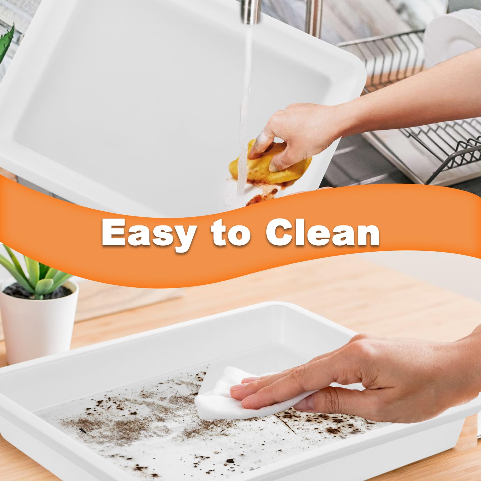 Plateaux Rectangulaires En Plastique Noirs | Comptoir De La Table - Paris