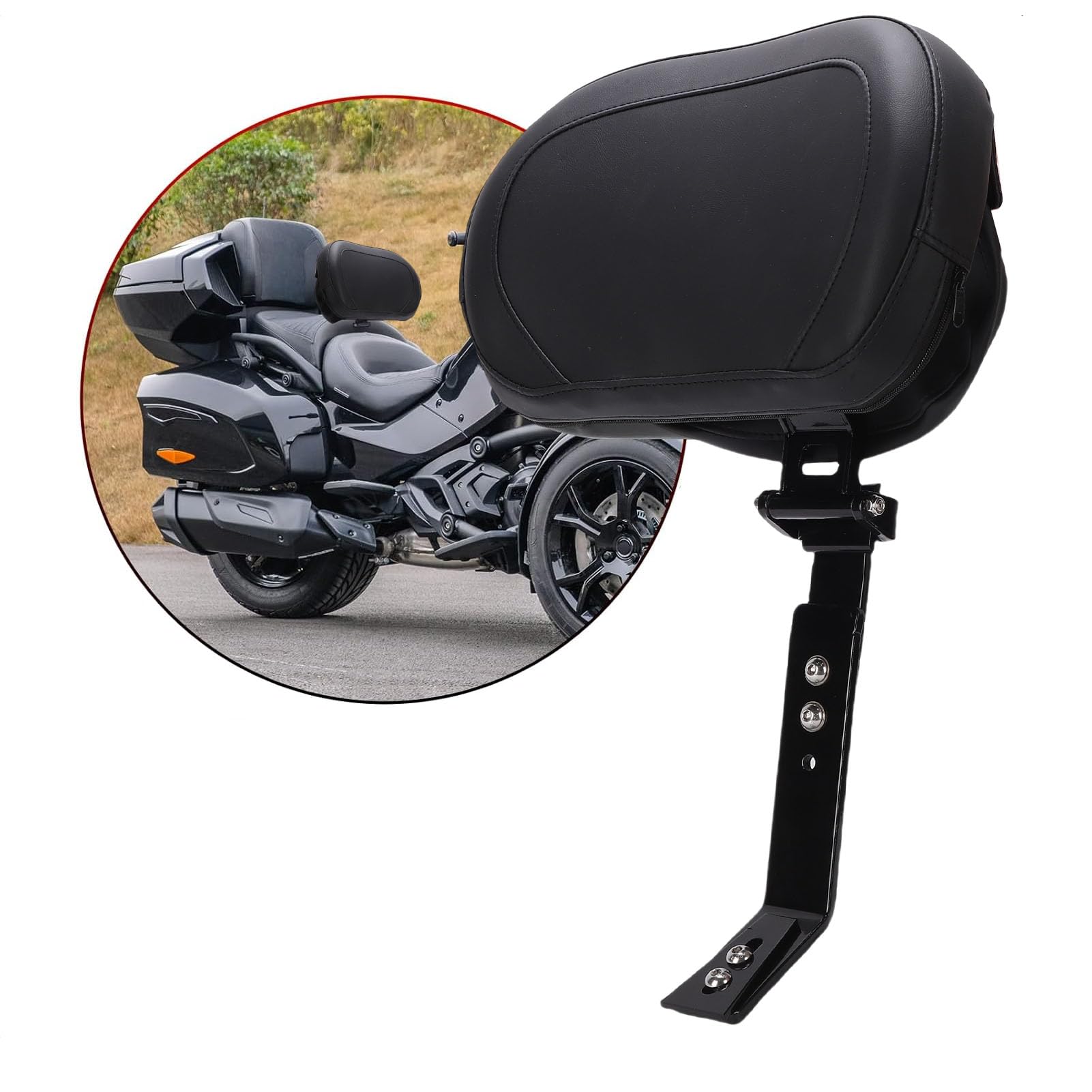 aqxreight Regulowana Wtyczka Oparcia Kierowcy w Motocyklu Zestaw do Montażu Oparcia Zamiennik dla Spyder F3 F3L F3S F3T 2015 2025