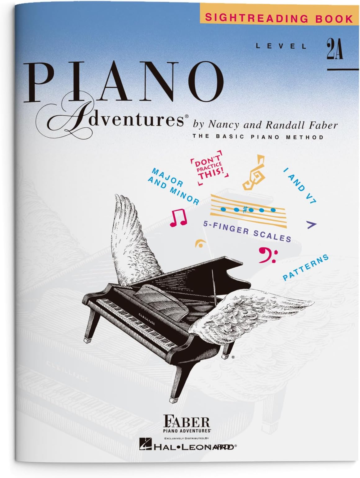 Piano Adventures: Sightreading Book - Level 2A | Beginner Piano Sight Reading Exercises for Students | Educational Sheet Music for Kids | Develop Note Reading Skills | Faber Piano Book