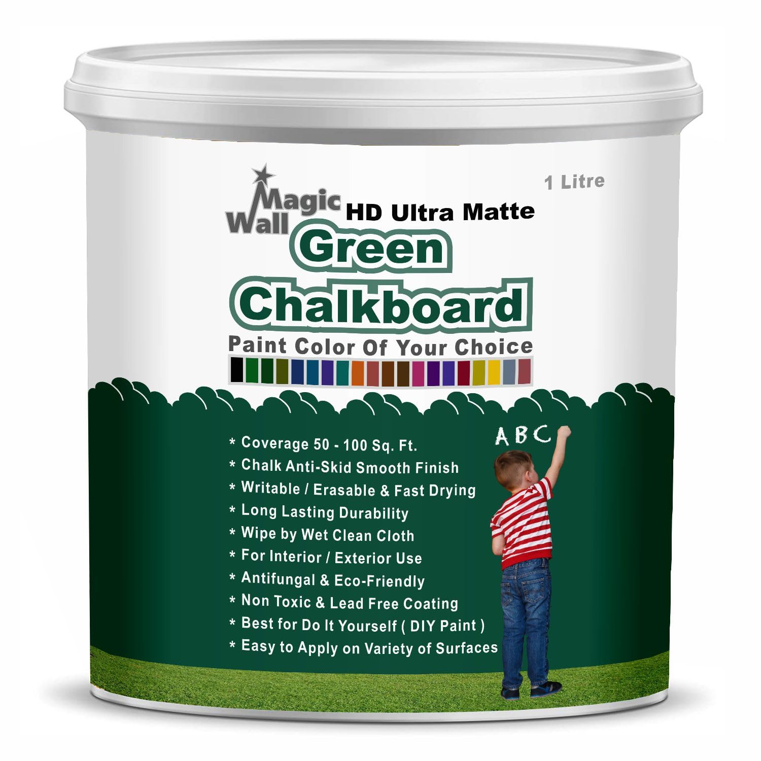 See full amazon price history chart for MagicWall Matt Finish Water Base Chalkboard Paint (Green, 1 L) MagicWall Matt Finish Water Base Chalkboard Paint (Green, 1 L) (B08RDMQHKT) Amazon Price History, Amazon Price Tracker