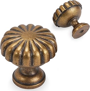 12 Rustic Half Bathroom Ideas for Cozy Natural Compact Style 114 10 Pack Antique Brass Kitchen Cabinet Knobs Vintage Drawer Knobs Aged Br...