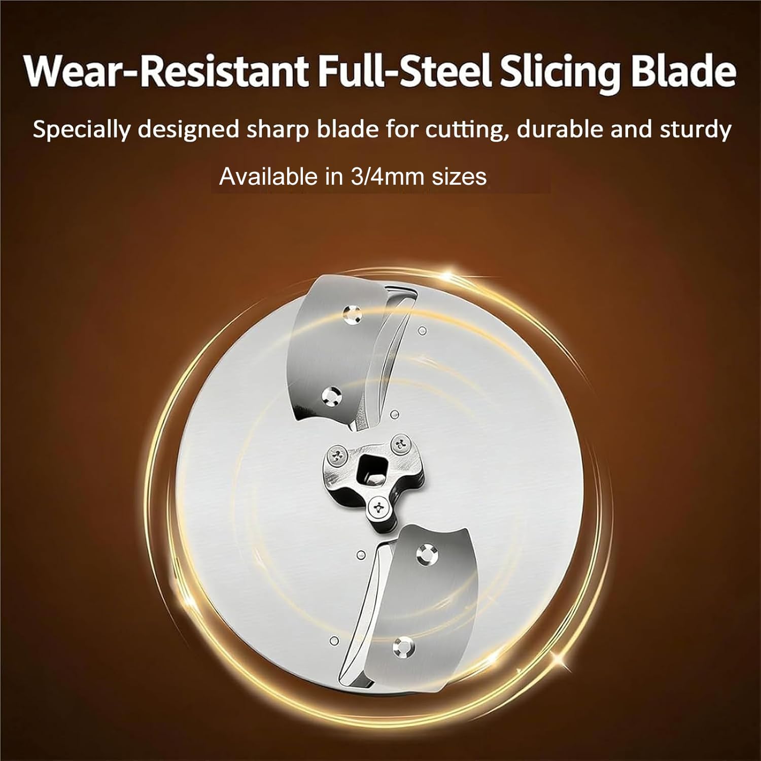 Affettatrice elettrica per salsicce in acciaio inossidabile, taglierina commerciale per cetrioli con lama da 3 mm, velocità 200 giri/min, diametro ingresso 48 mm, ideale per prosciutto e verdure