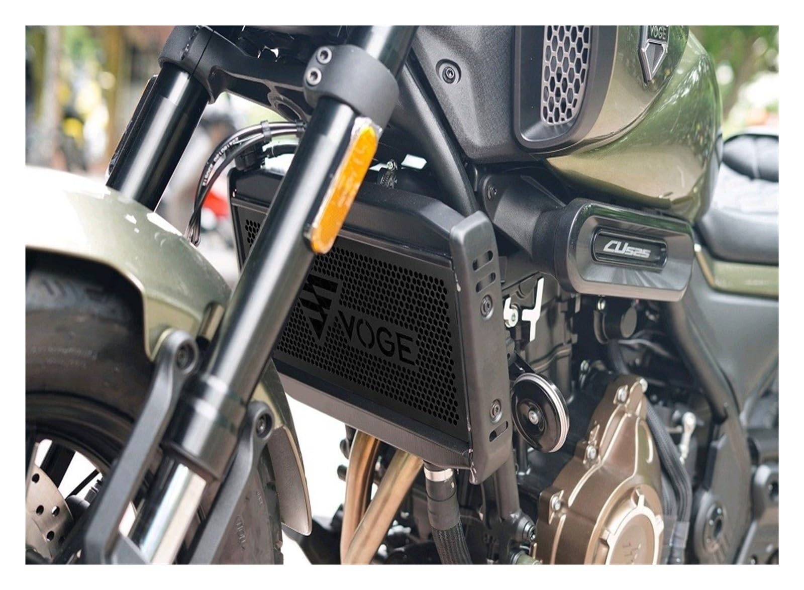 Dla VOGE CU525 2023-2026 Osłona Chłodnicy Motocykla