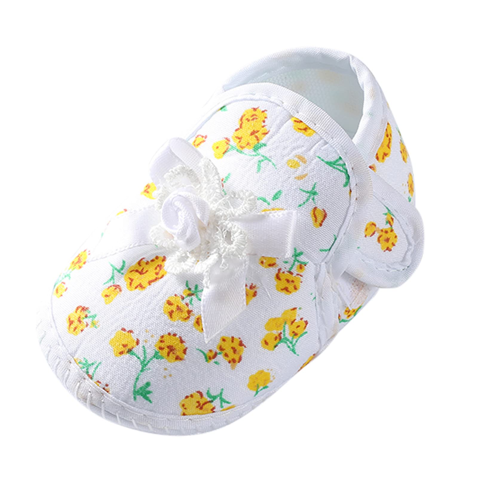 RNTOP Baby Boy and Unisex Sandals Shoes for Infant/Toddlers Newborn First Walkers Crib Shoes Non-Slip (Yellow, 12 Infant)