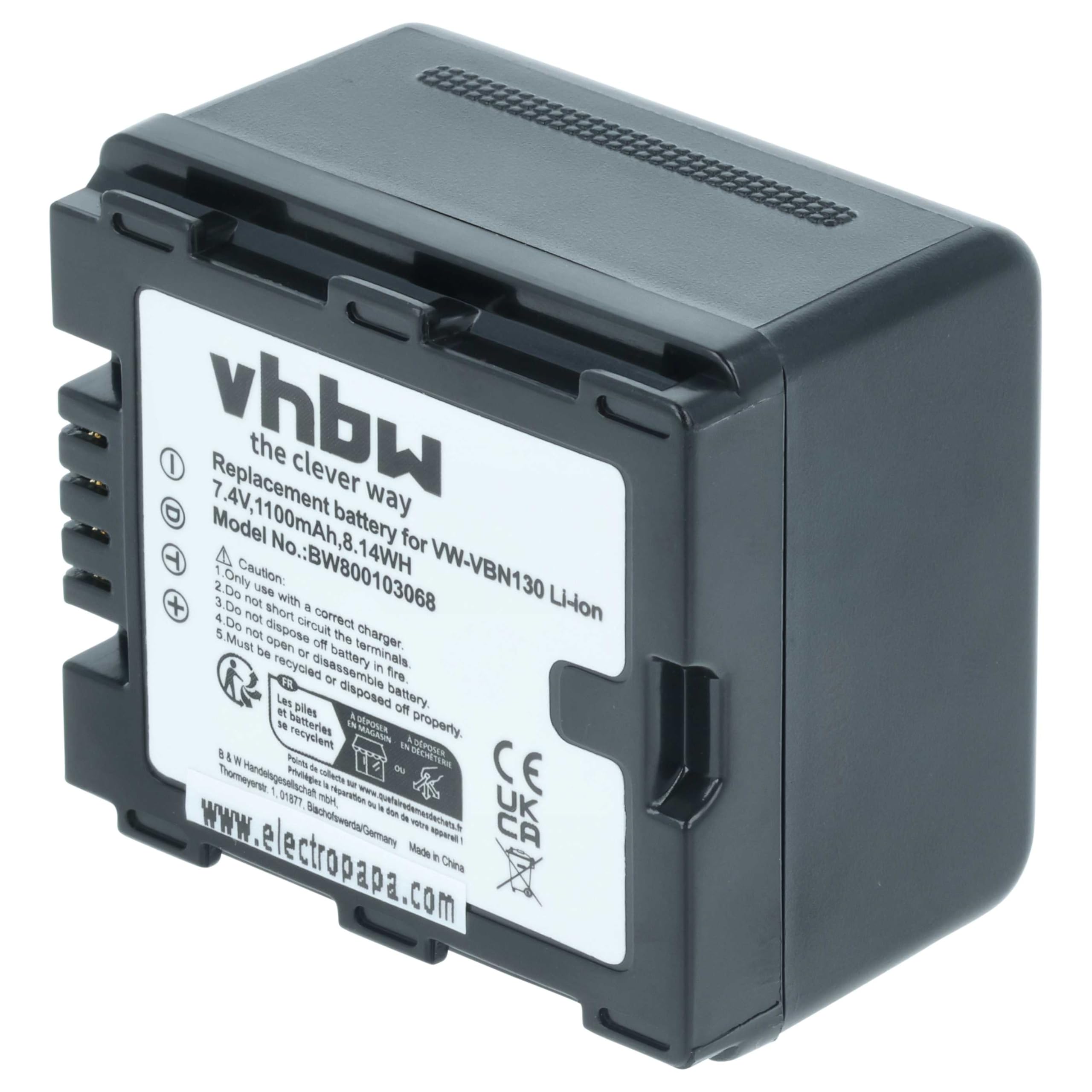 vhbw 2X Akku kompatibel mit Panasonic HC-X909