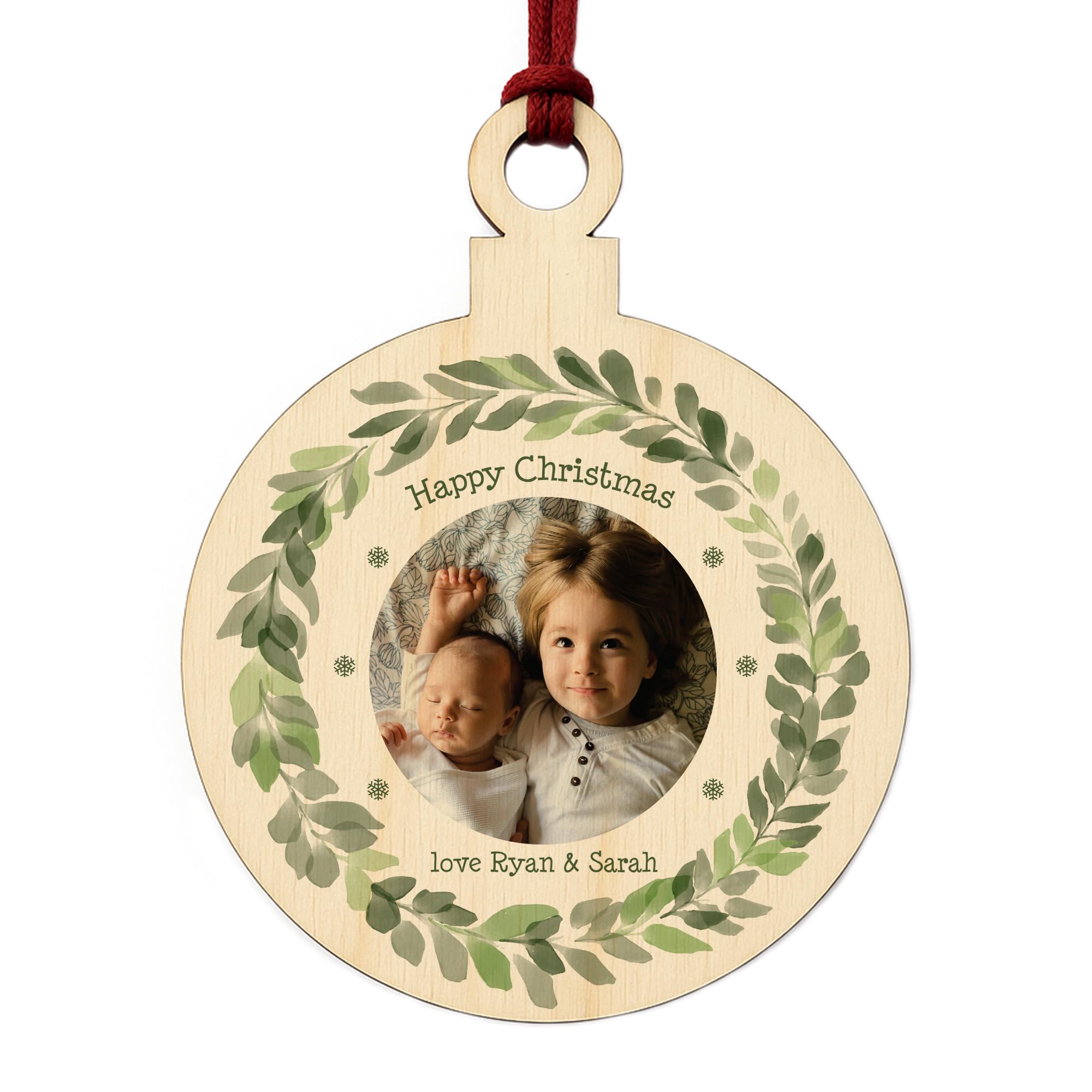 For Mum Dad Nan Grandad Uncle Auntie Personalised Photo Bauble