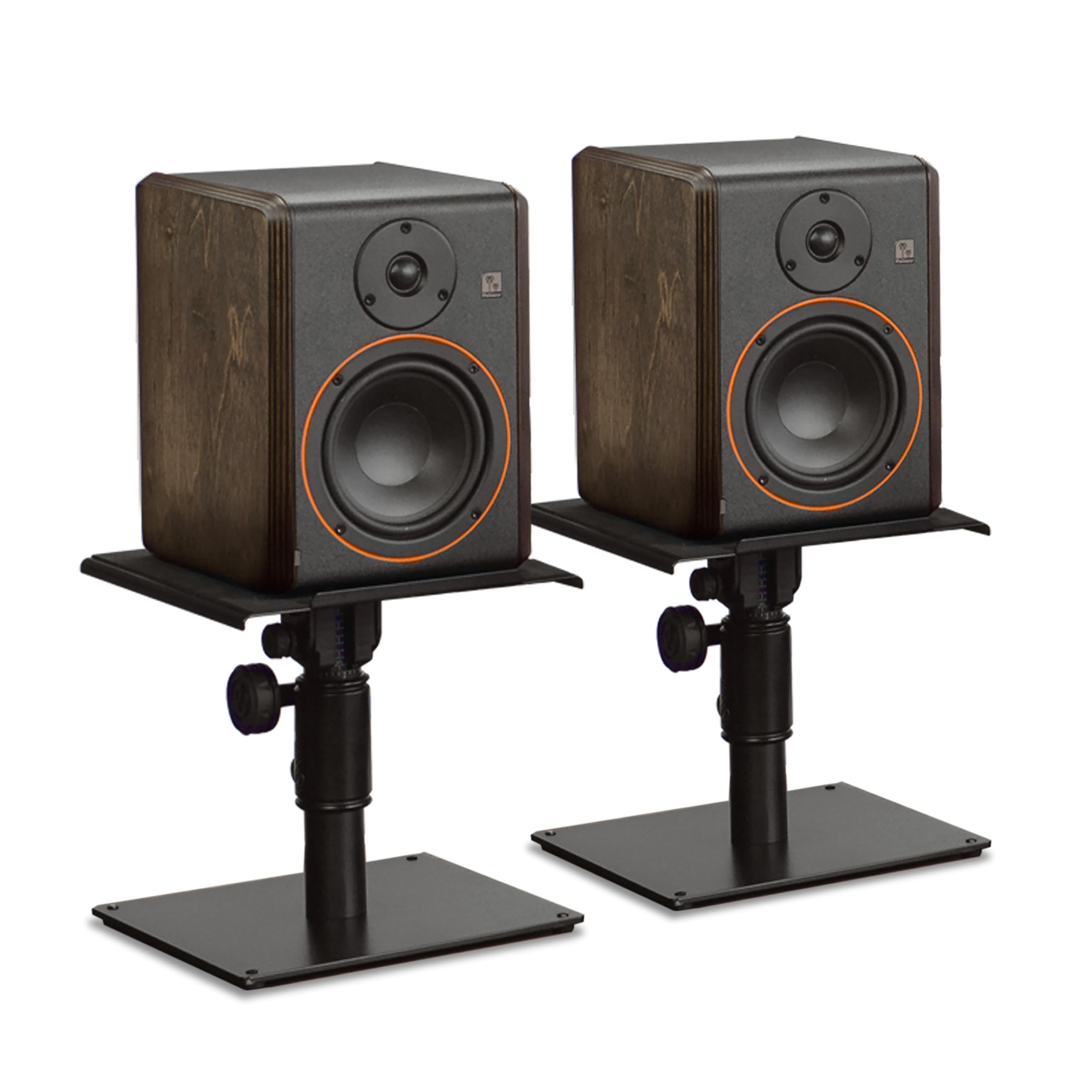 Palmer STUDIMON5 Moniteurs de studio actifs 5" (2x) & Gravity SP3102 Supports pour moniteurs (2x) – Pack, noir