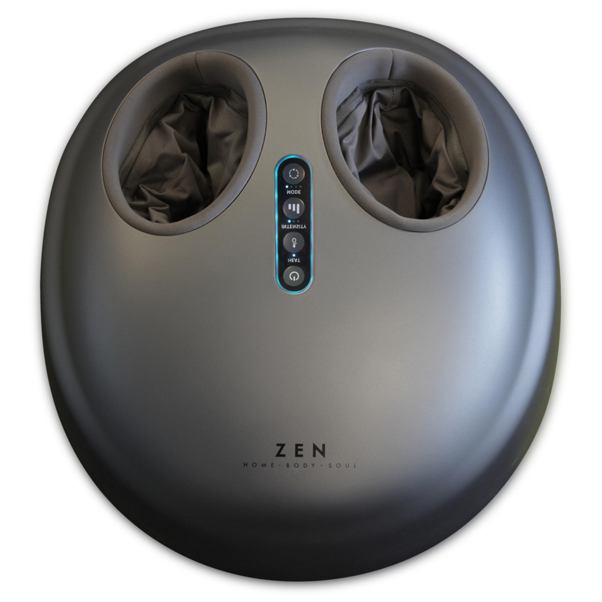 Masseur de Pieds Zen Macchu Picchu - 3 types de massage: Shaitsu, par roulement, par compression d'air - 3 intensités - Adapté aux pieds de grandes tailles - Chaleur apaisante