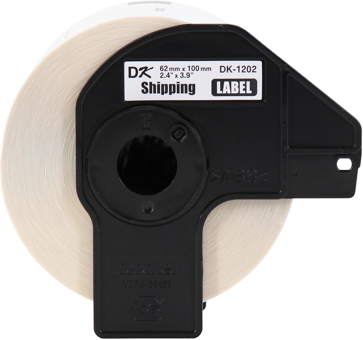 Brother Genuine DK-1202 Die-Cut Shipping Paper Labels, Long Lasting Reliability, 300 Labels Per Roll, (1) Roll per Box