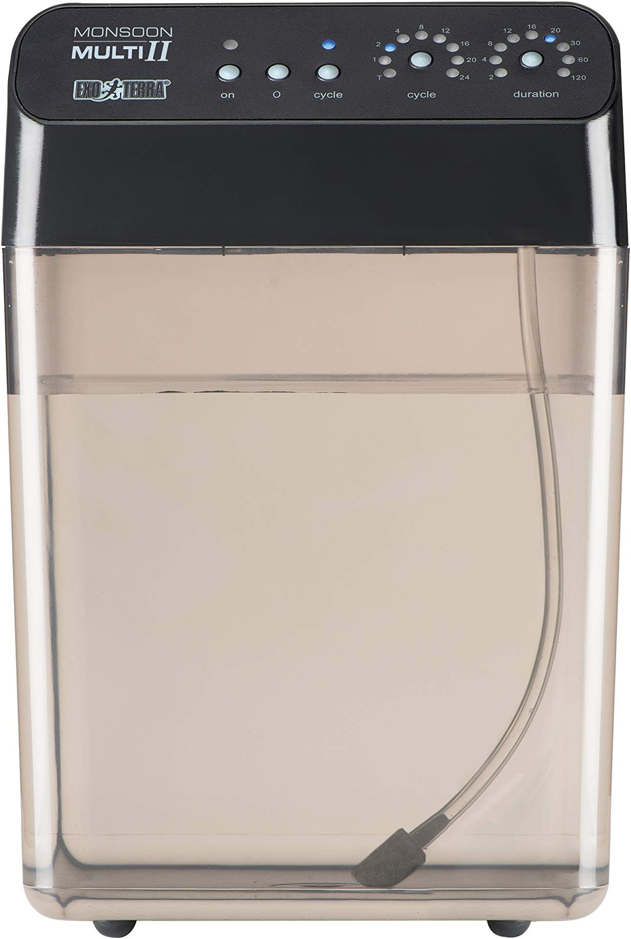 Monsoon Multi II Reptile Terrarium Mister, Black | Programmable Misting System with 4.5 BAR Pressure Pump | Flexible Nozzles, Leak-Proof Connectors | 8L (2 Gallon) Reservoir