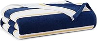 Vista 11 de Aston & Arden Toalla de playa a rayas, extragrande 35 x 70, algodón suave afelpado grueso, 600 GMS, pesada y lujosa para sillas de piscina, centro