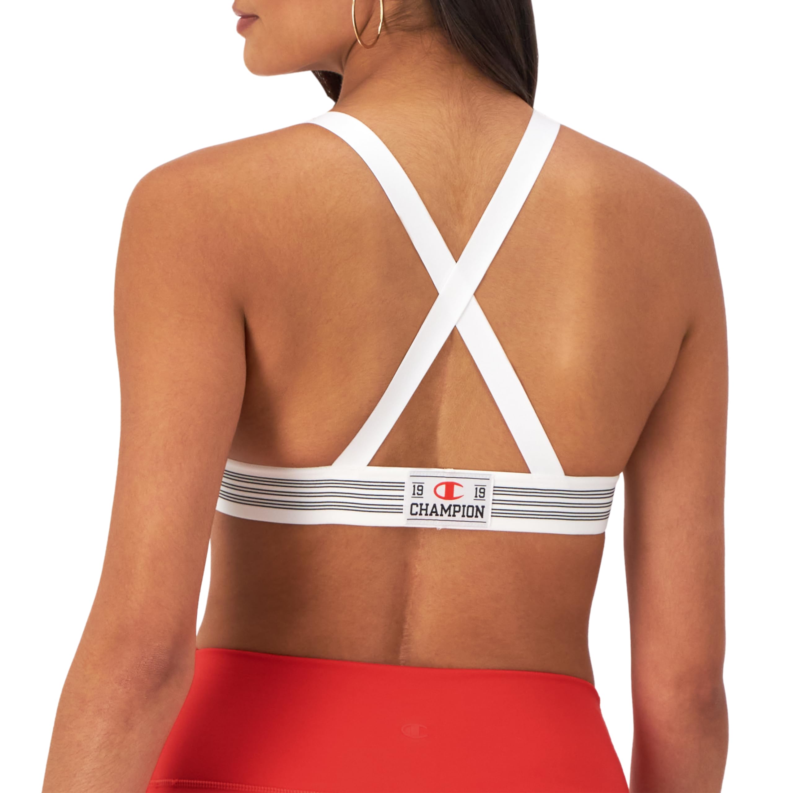 Champion Reggiseno, Ristampa, Traspirante, novità Mesh Vintage Sport per Le Donne Sportivo Donna