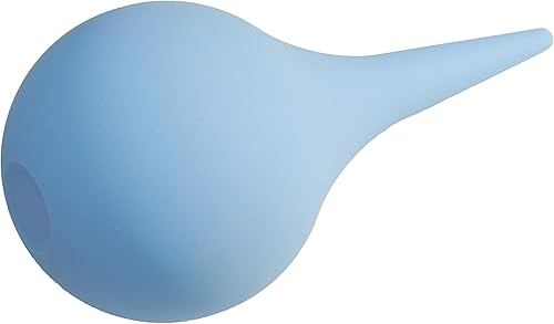 Jeringa de goma con ventosa para oreja, bombilla de mano de 3.0fl oz, jeringa para lavar las orejas, bombilla azul
