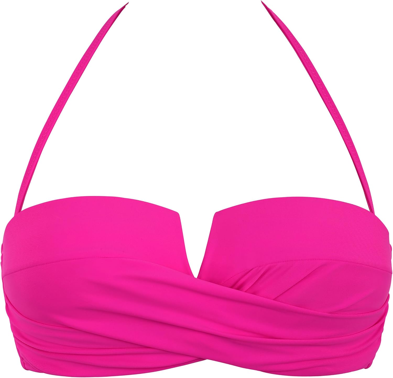 Hilor Women's Bandeau Bikini Top Halter Strapless Bikini Swimsuits Sexy Push Up Bathing Suits Tops