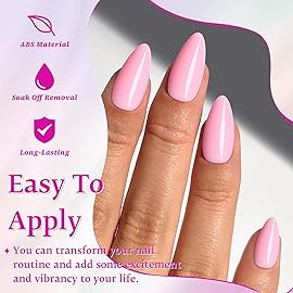 LoveOurHome 240pc Bright Red Almond Press on Nails Medium Fake Nail Tips, Red Acrylic Nails Press ons Nail Almond Glue on Nail Short Stiletto Artificial Fingernail with Glue Tabs for Women Girls