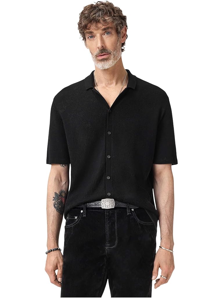 Black John Varvatos Arlon Shirt Y2597R25