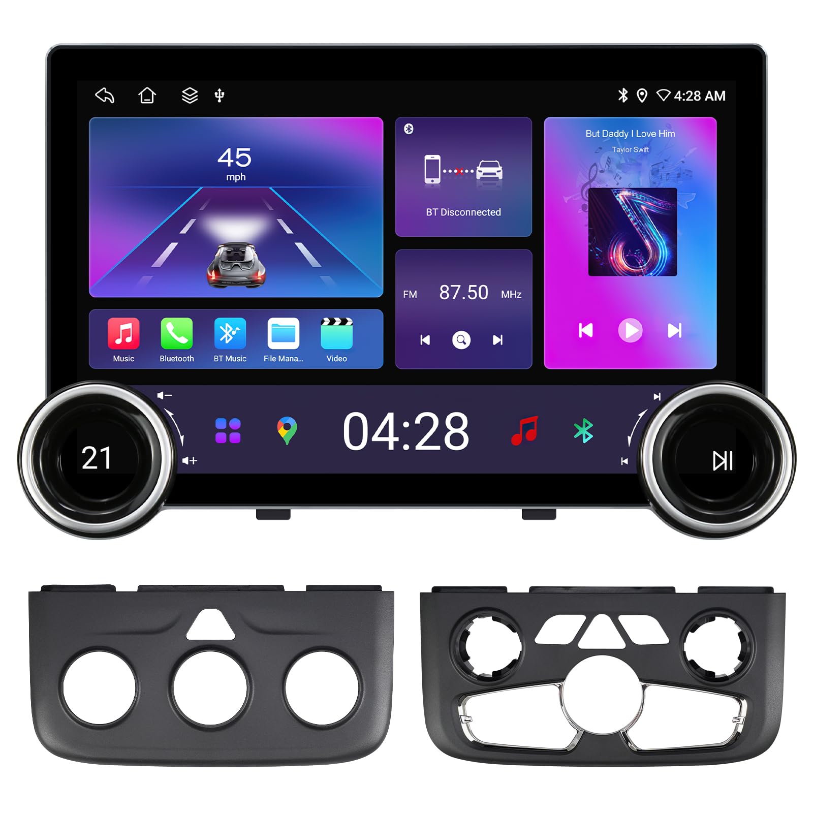 Car Radio for Dodge Ram1500 2500 3500 2013-2018 Manual AC 11.5