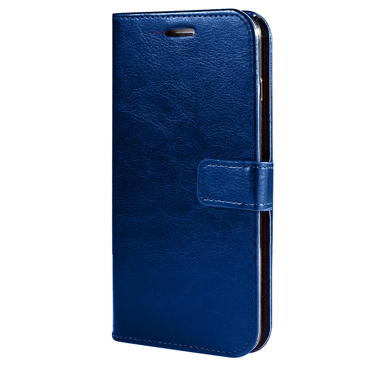 SONWO Cover Portafoglio In PU Pelle Per Galaxy J7 2015, Flip Case Con Supporto E Slot Schede, Blu, Protezione Antiurto