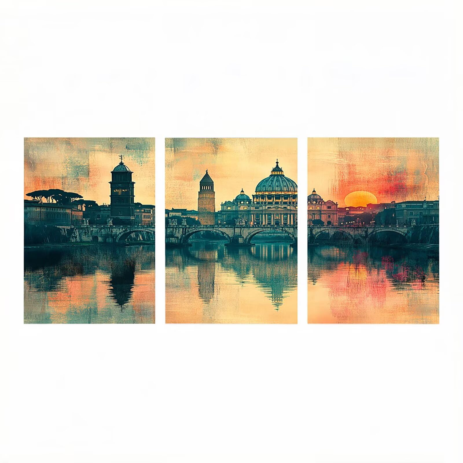 Zestaw luminescencyjnych farb miejskich po numerach, dla dorosłych, krajobraz, zestawy rzemieślnicze z świecącymi farbami akrylowymi Brushe, płótno do malowania, 50 x 80 cm x 3 cm, artykuły plastyczne