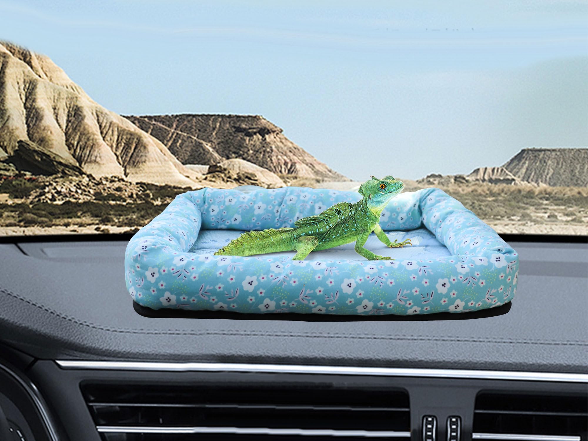 Bearded Dragon Travel Carrier, Lizard Car Hammock, Small Animal Carrier Bed, Suitable for Small Animals Hamster Chinchilla Rat Bird Bearded Dragon Lizard Kitty