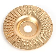 4 Inch High Carbon Steel Woodworking Disc, Accuracy Cutting, Shaping and Sanding, for Professional and DIY Woodworkers Flat Type