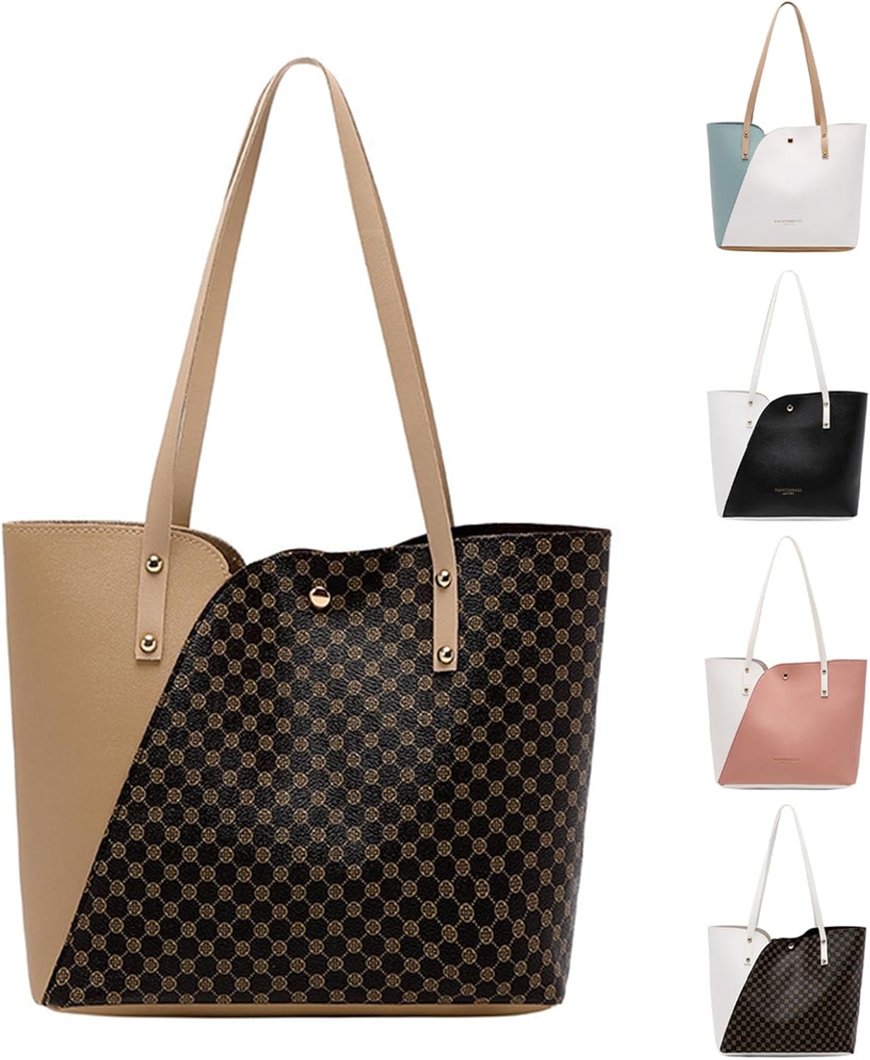 2024 New Women's Bag Set Fashionable Handbags, Women's Purse Shoulder Bags, Tote Bag For Women's Bags,Ladies Handbag Soft Leather Large Capacity Tote Bag Handbags for Women