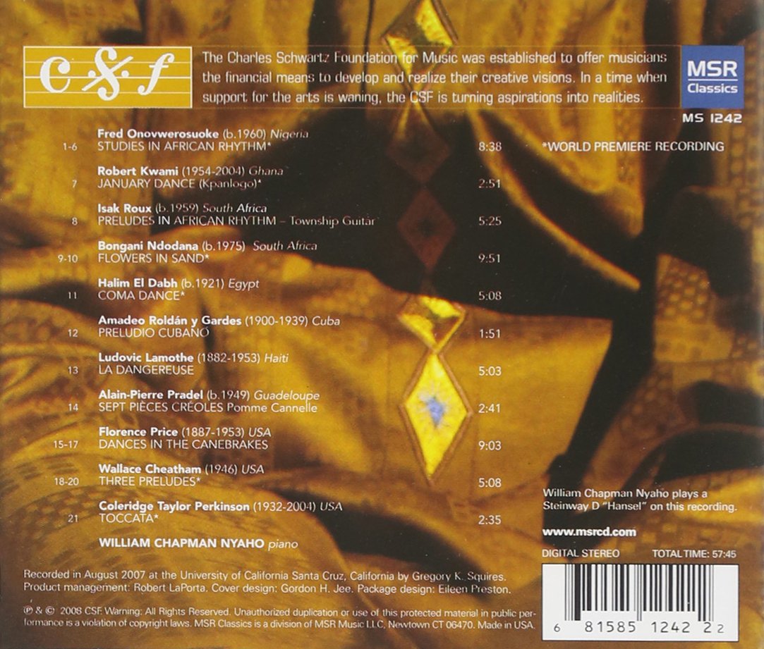 Asa: Piano Music By Composers Of African Descent