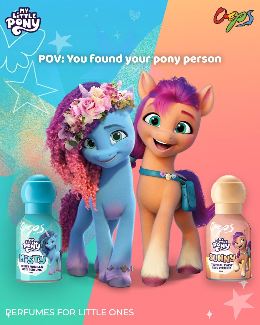 Oops My Little Pony Eau De Parfum 50ml | Sunny's Tropical Twist | Kids Perfume | Long Lasting Scent with Fruity Fragrance 4