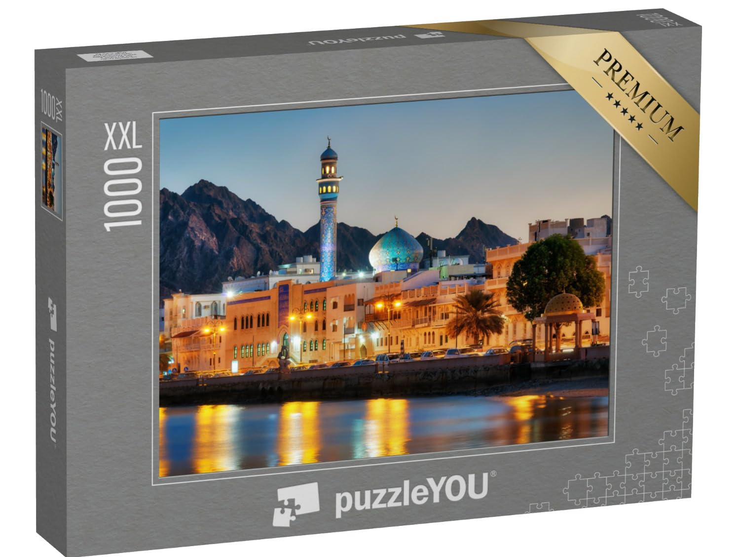 Puzzle 1000 Teile XXL „Muttrah Corniche, Muscat, Oman“ – aus der Puzzle-Kollektion Naher Osten
