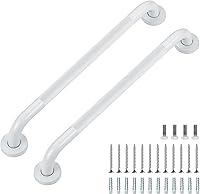 Vista 28 de Barras de agarre para ducha, paquete de 2 asas antideslizantes de ducha de 16 pulgadas para ancianos, barra de seguridad para ducha, barras