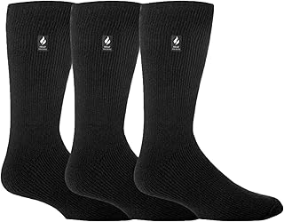 Heat Holders | Men's Original Thermal Boot Socks | 3 Pairs | TOG 2.34 | Thick Insulated Brushed Winter Socks | Black | Siz...