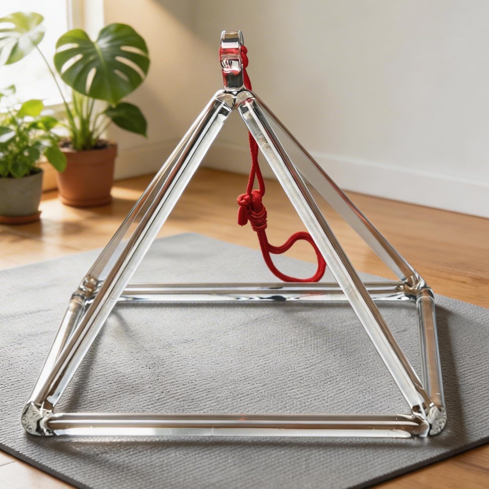 ENERGYSOUND Piramide canto al quarzo curativo, cristallo trasparente, 10,2 cm