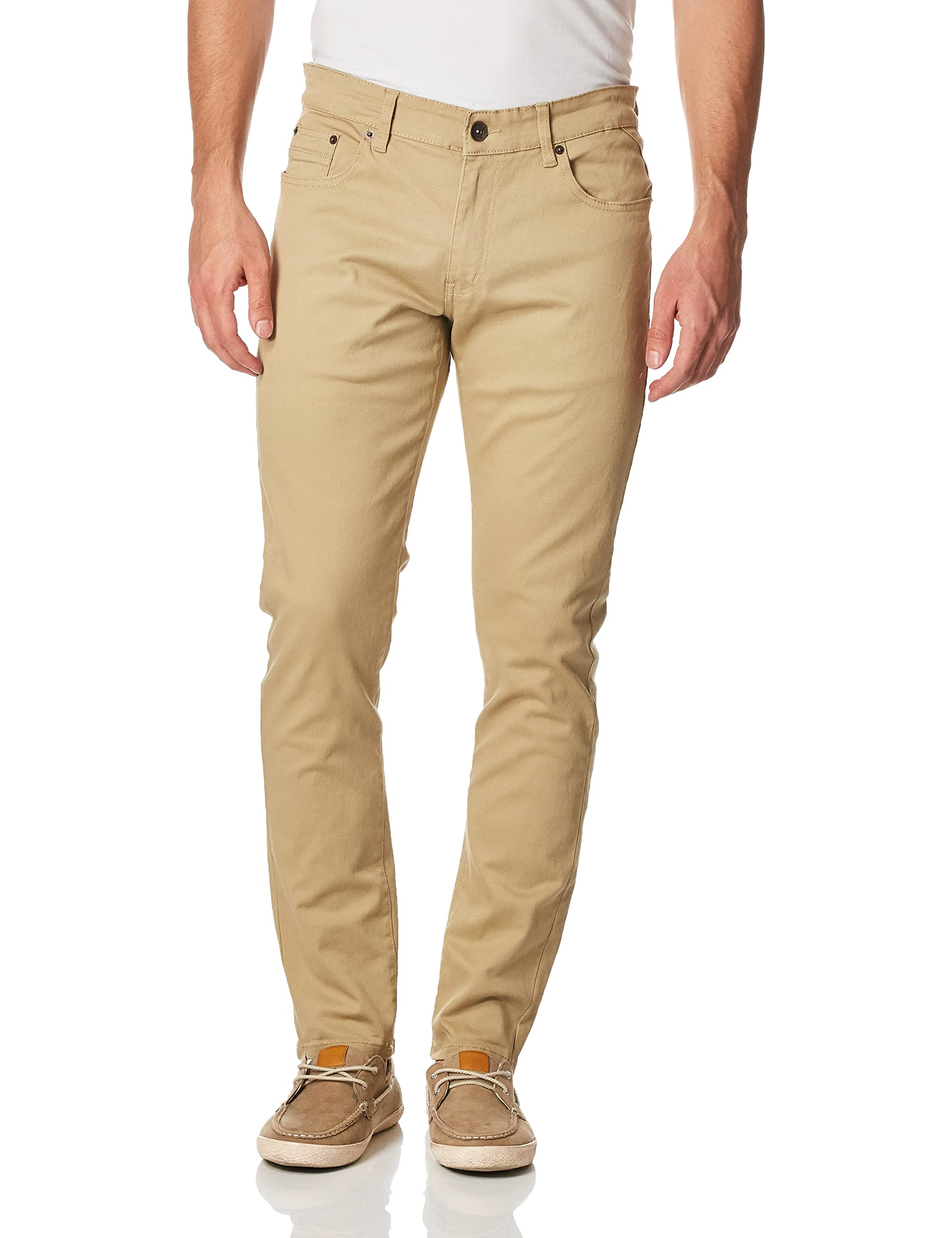 WT02Men's Basic Color Twill Stretch Span Pants