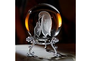 3D Crystal Penguin Figurines Paperweight